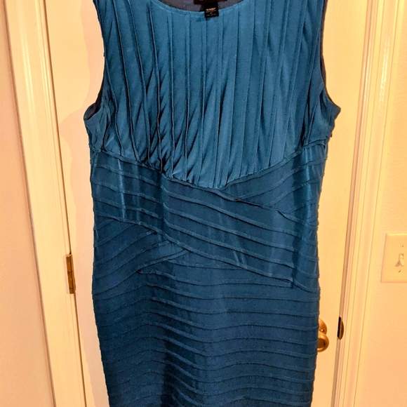Ashley Stewart Dresses & Skirts - NWOT Ashley Stewart 20 Ribbed Teal Career Dress